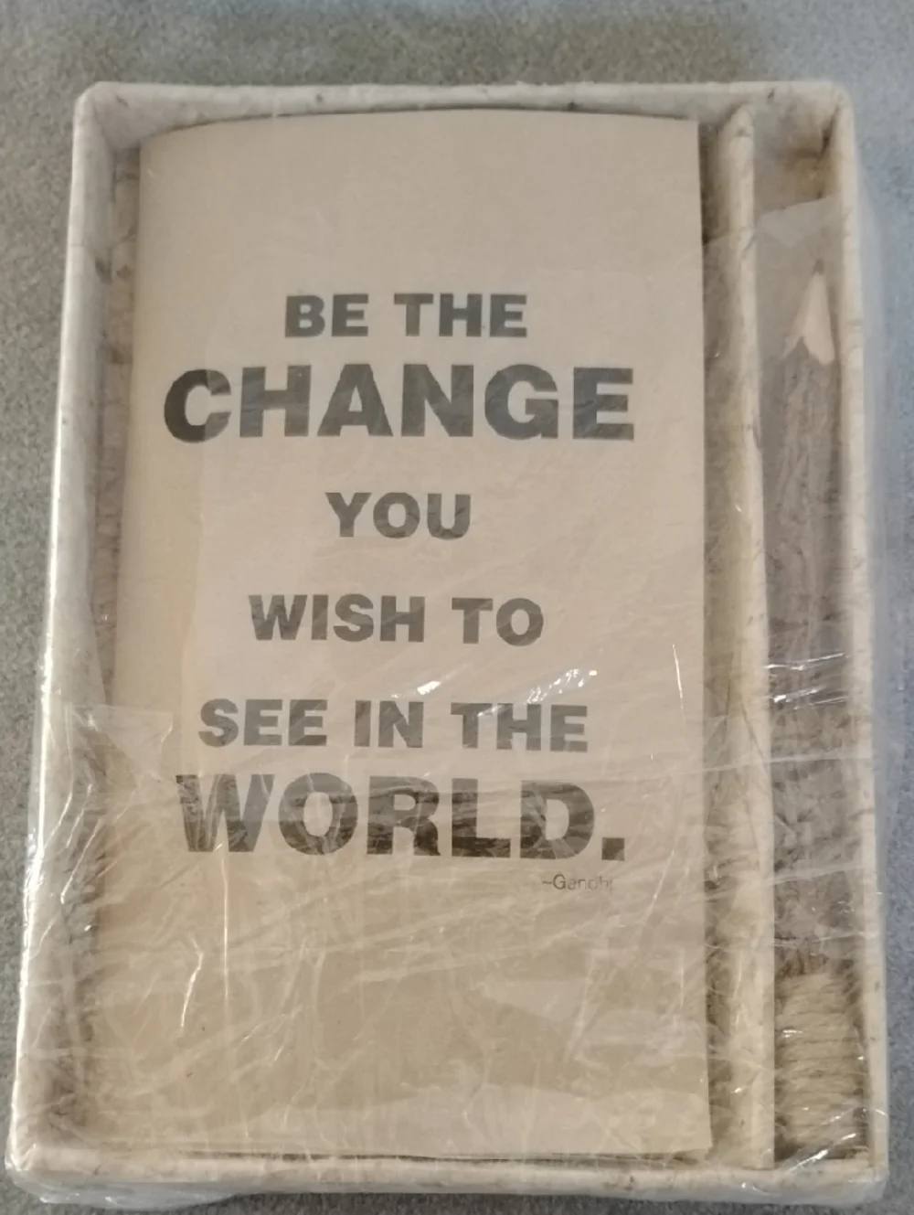 D-Inspirational Quote Eco-friendly Notebook